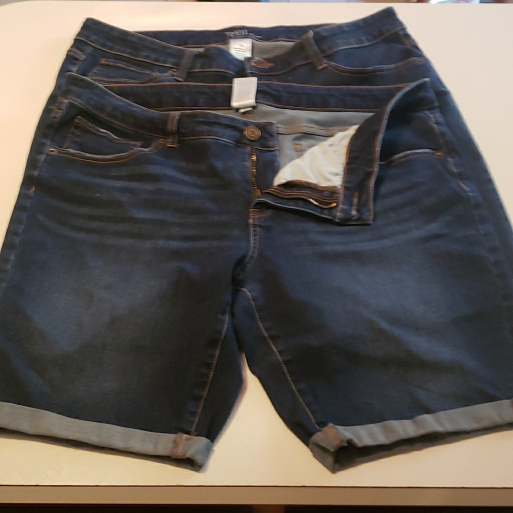 WOMENS BLUE JEAN SHORTS
